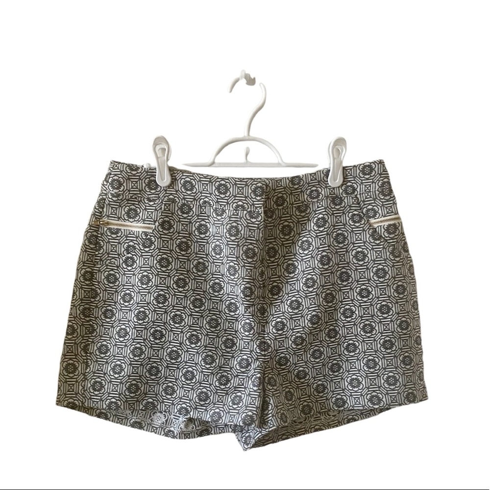 Gray and White Shorts